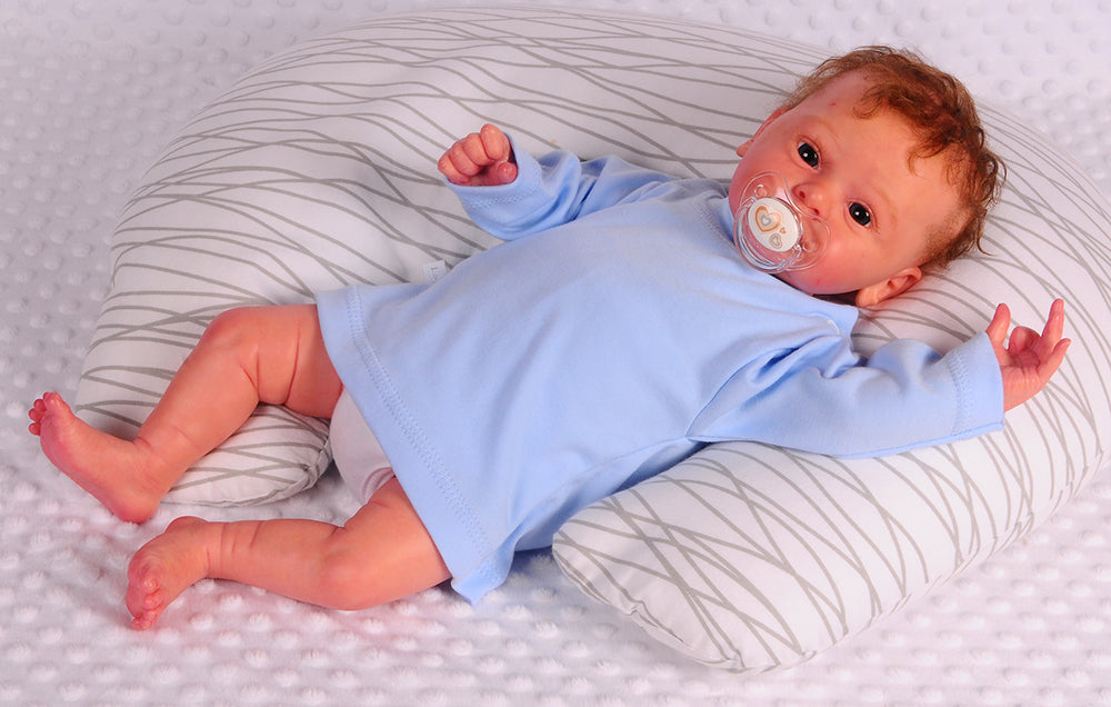 Langarmshirt Baby T-Shirt in Blau Erstlingsshirt