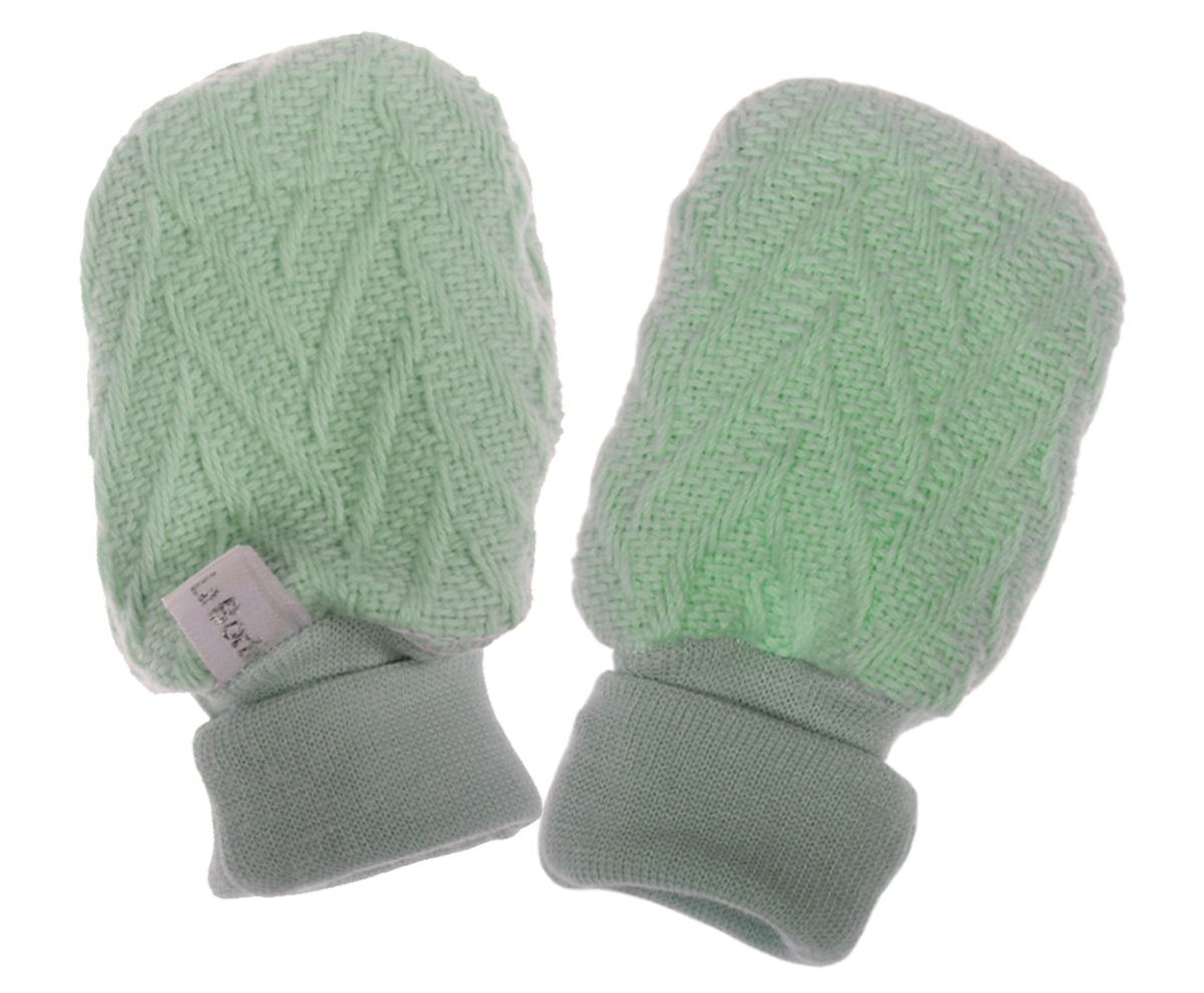 warum tragen babys handschuhe Baby Fäustlinge Strickhandschuhe Handschuhe in Mintgrün – La Bortini