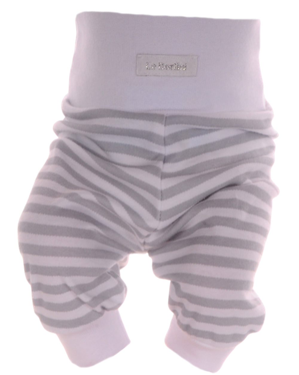 Baby Anzug Wickelbody Hose Mütze in Weiß mit Elefanten Aufdruck