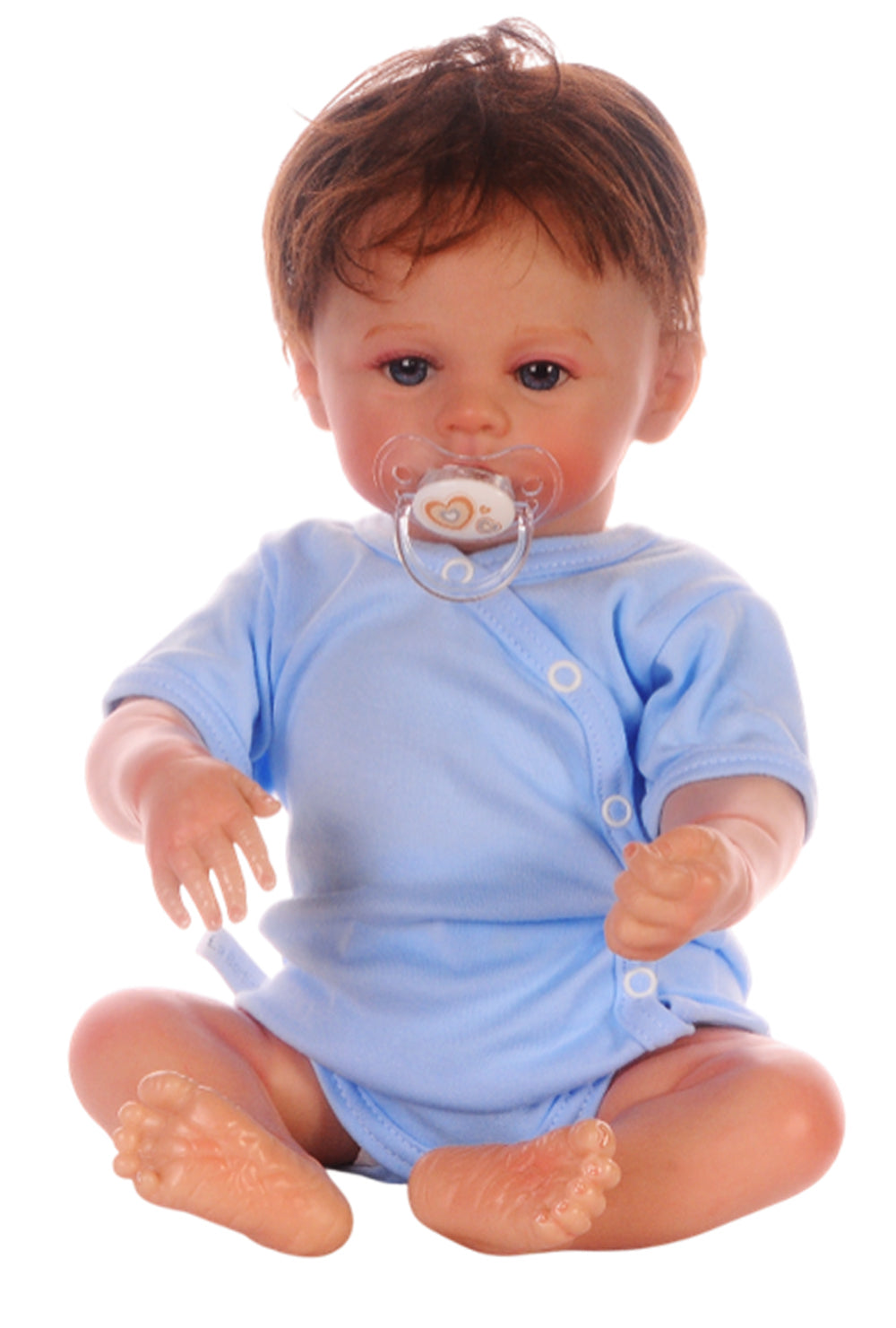 Baby Body Kurzarmbody Wickelbody in Blau