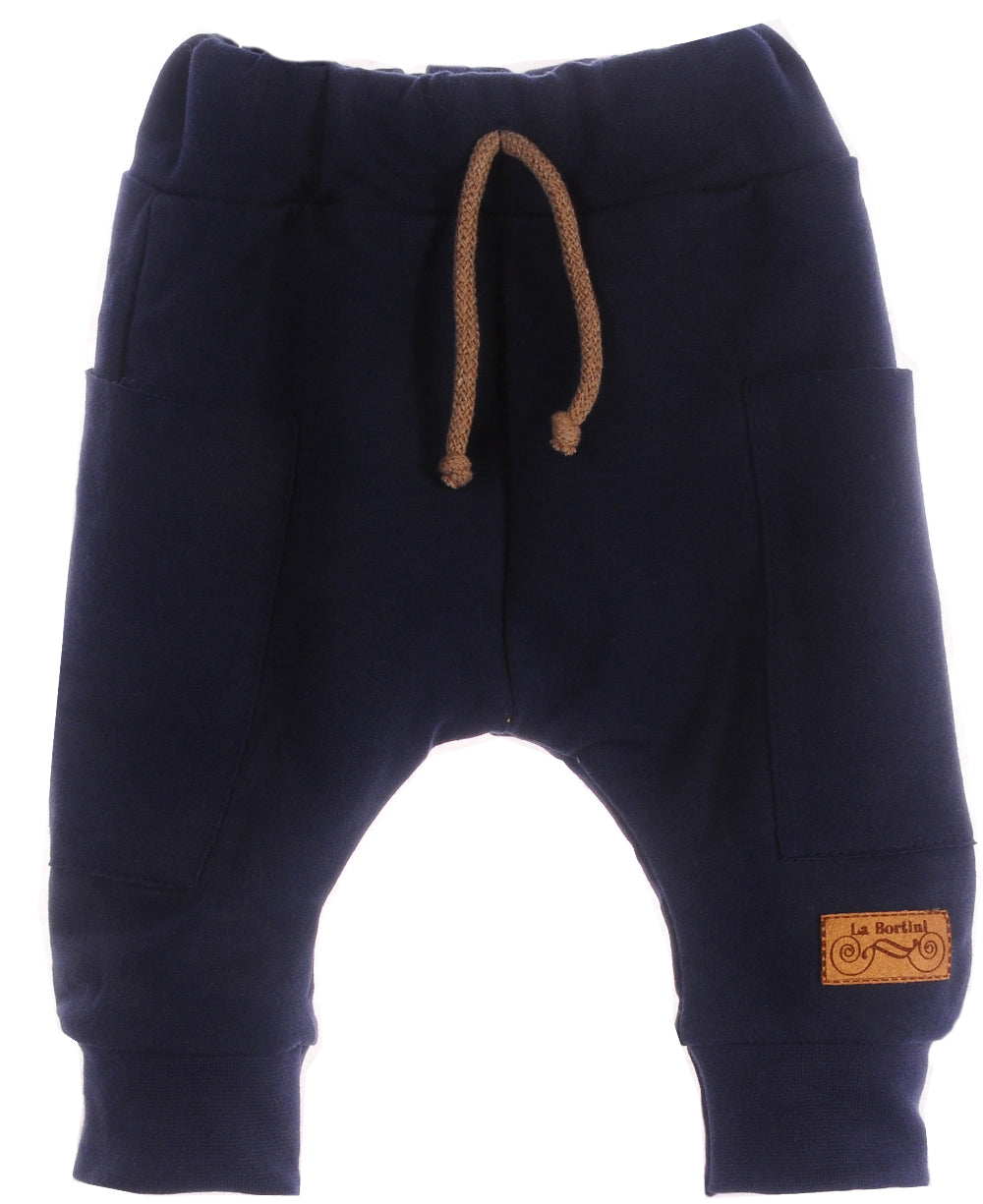 Baby Anzug 2tlg Hose und Langarmshirt in Beige Blau