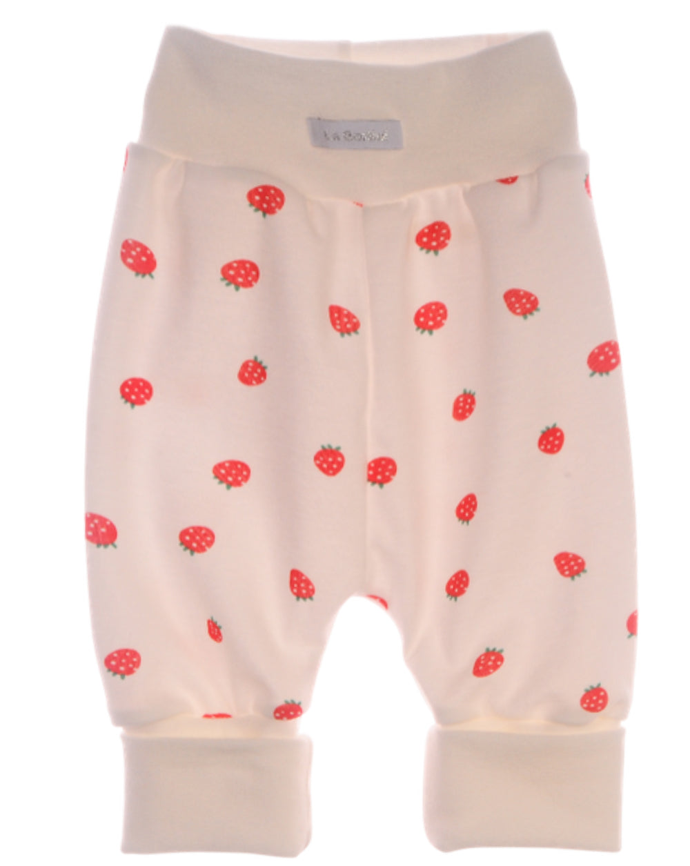 Baby Hose in Creme mit Erdbeeren