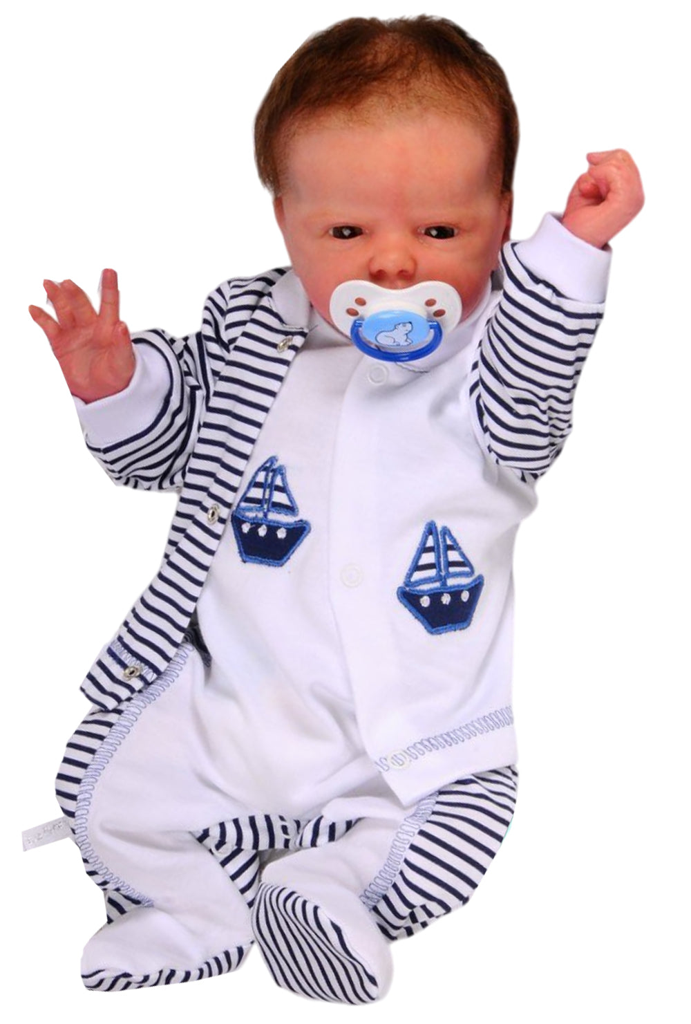 Strampler Mütze und Hemdchen Baby Anzug