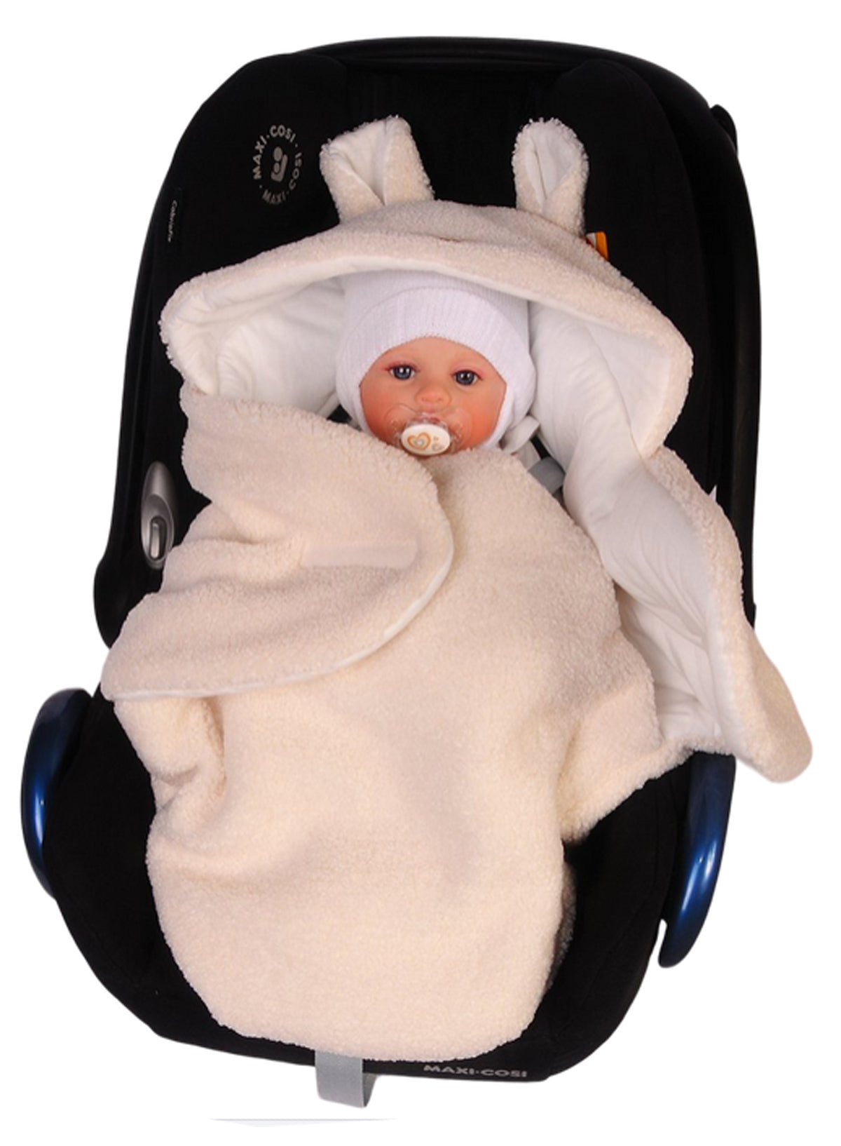 Einschlagdecke für Babyschale Autositz Decke mit Klettverschluss, Universal