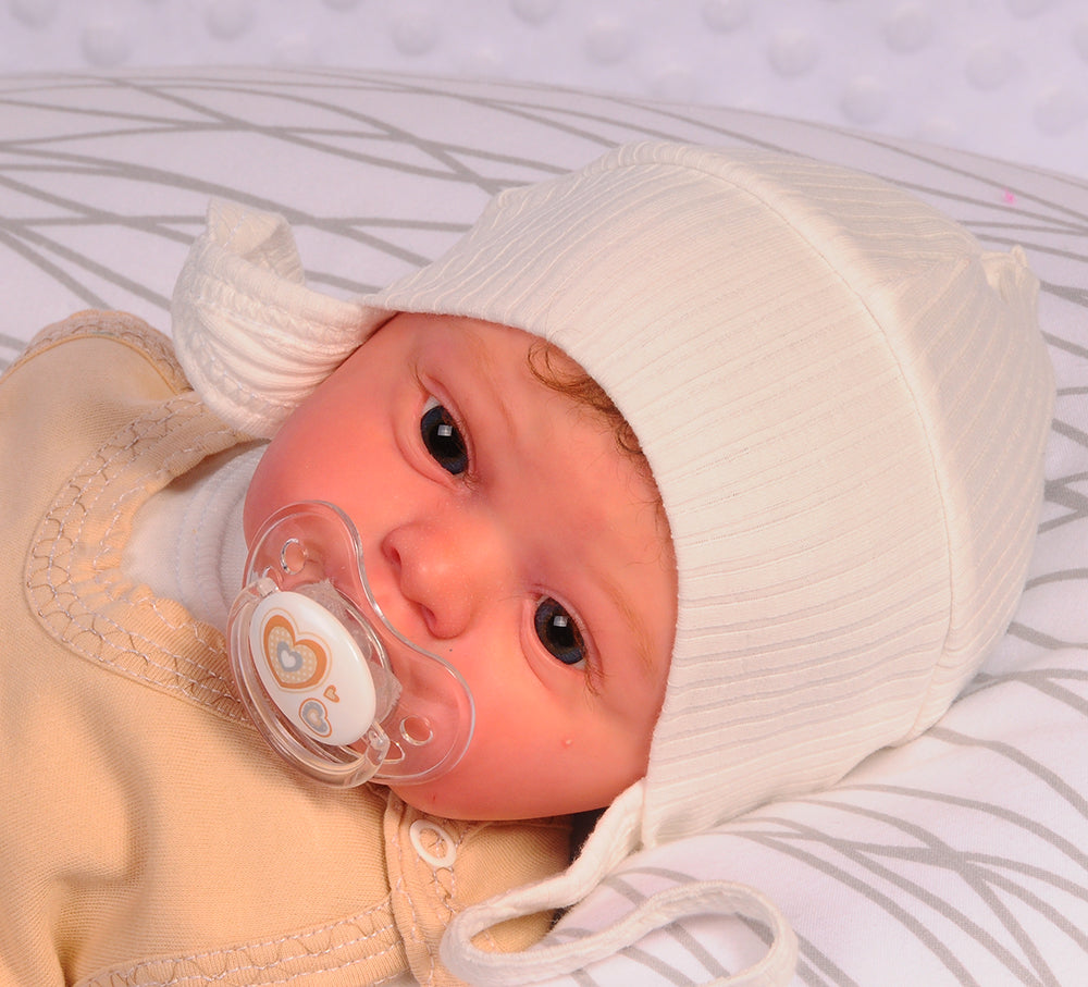 Erstlingsmütze Mütze für Neugeborene Haube Baby Mützchen 32 34 36 38 40 42 44