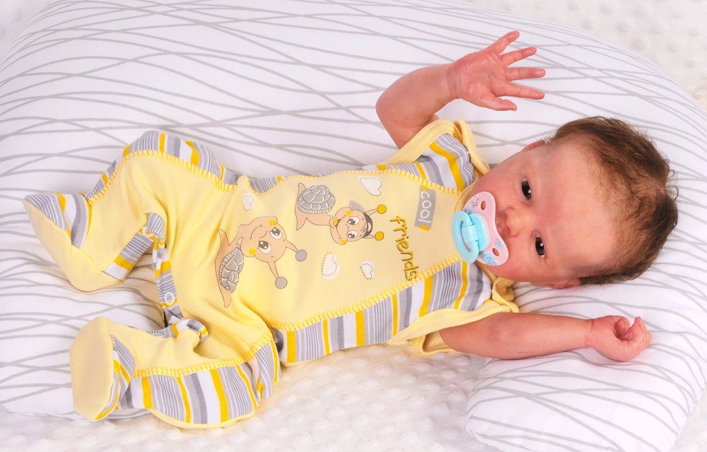 Strampler Mütze und Hemdchen Baby Anzug