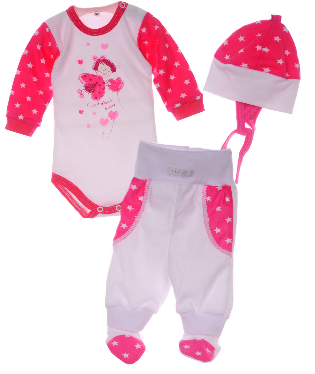 Body Hose und Mütze 3Tlg Baby Anzug