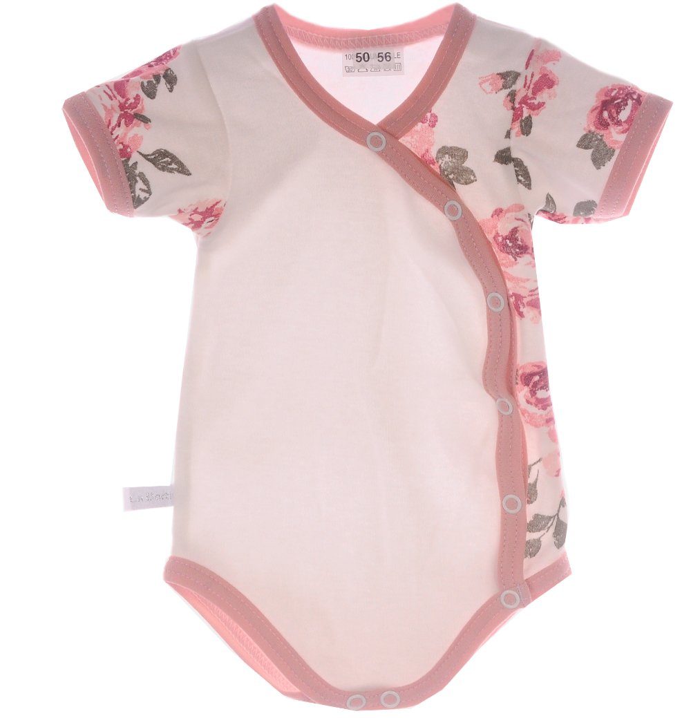 Baby Body Kurzarmbody Wickelbody in Creme
