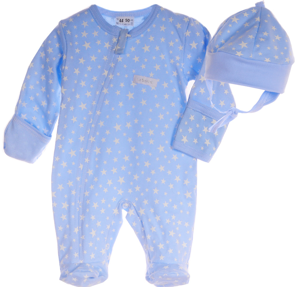 Strampler und Mütze Baby Set Schlafanzug
