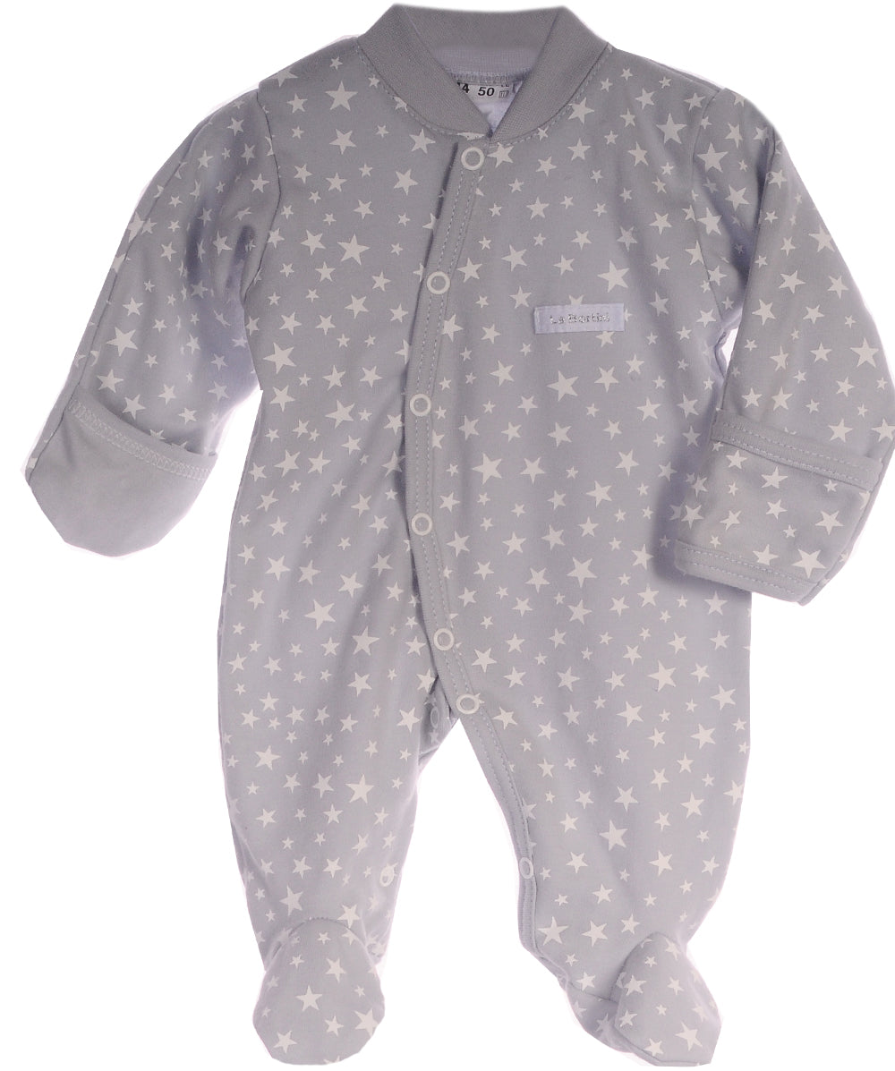 Baby Strampler Schlafanzug in Grau