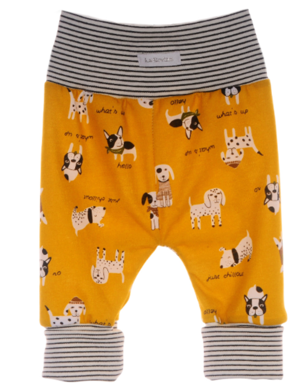 Baby Anzug Erstlingsset Wickelbody Mitwachshose Mütze Set weiß gelb