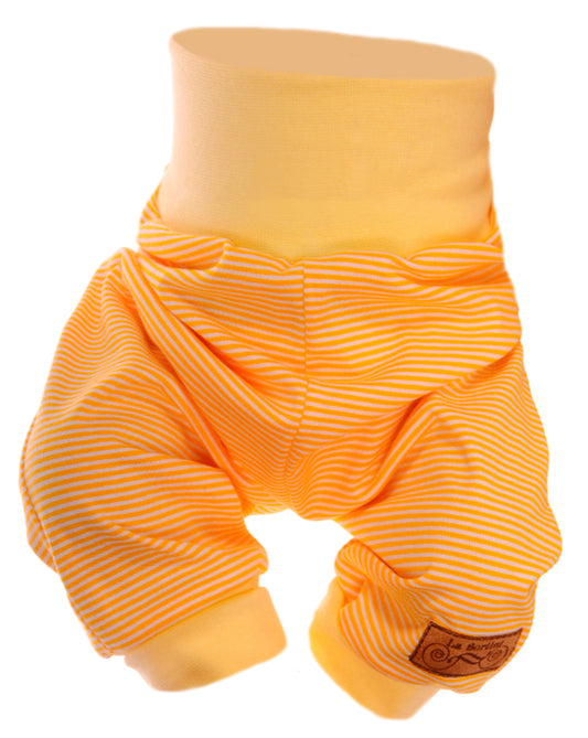 Baby Hose in Gelb Mitwachshose gestreift unisex