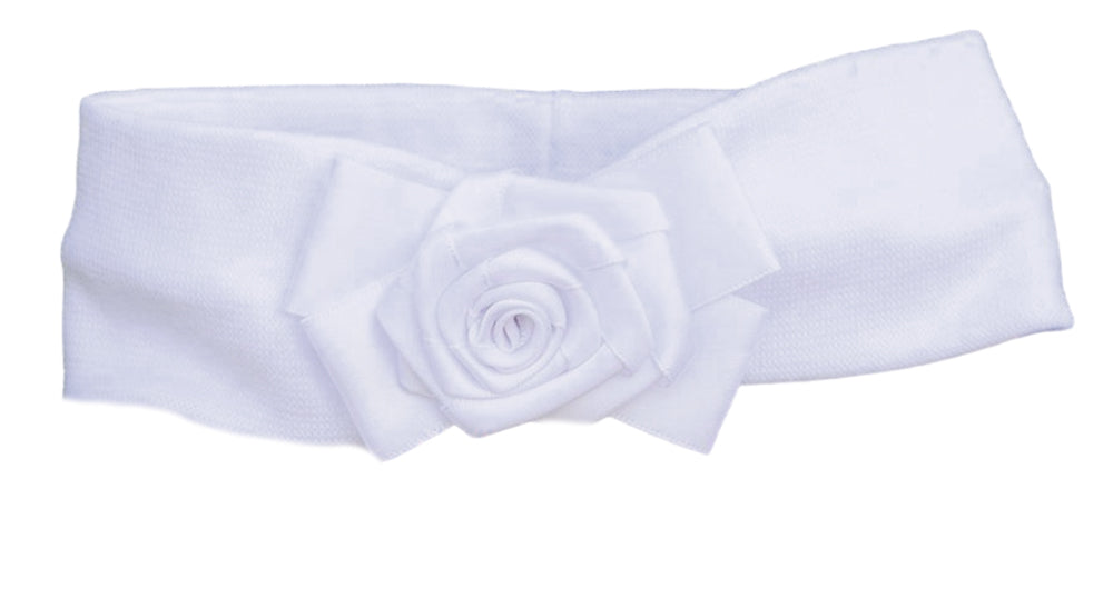 Stirnband für Babys und Kinder ab 0Mon Kopfband in Weiß festlich