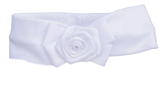 Stirnband für Babys und Kinder ab 0Mon Kopfband in Weiß festlich