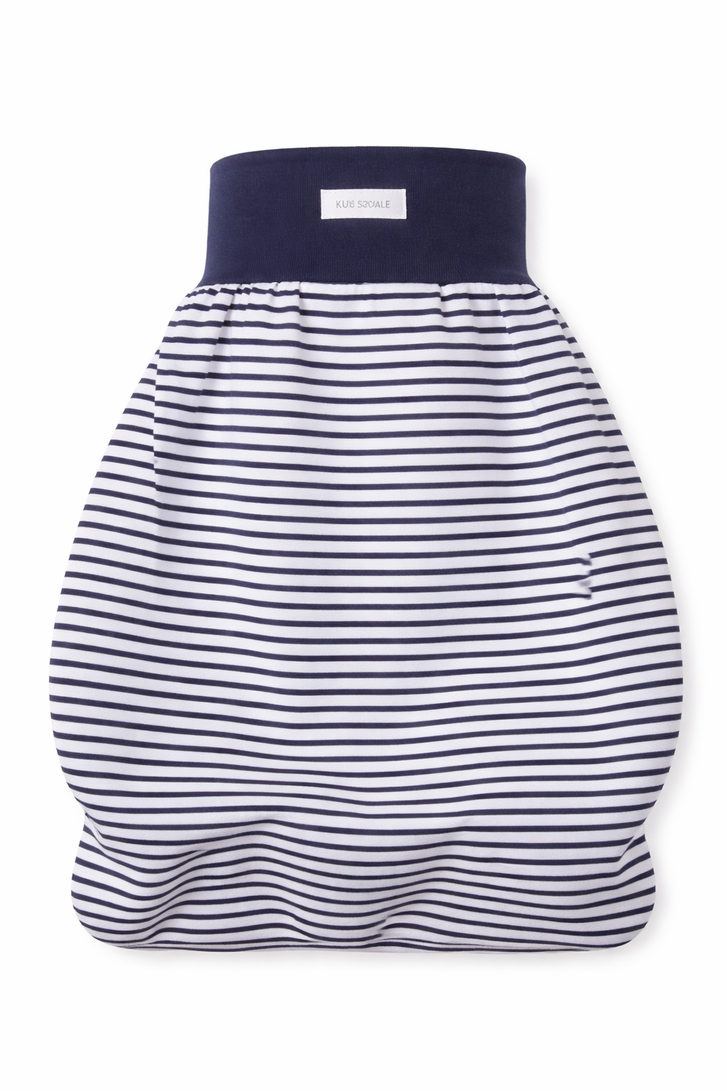 Baby Pucksack Fußsack für Sommer Frühjahr Stramplersack einlagig in Blau gestreift