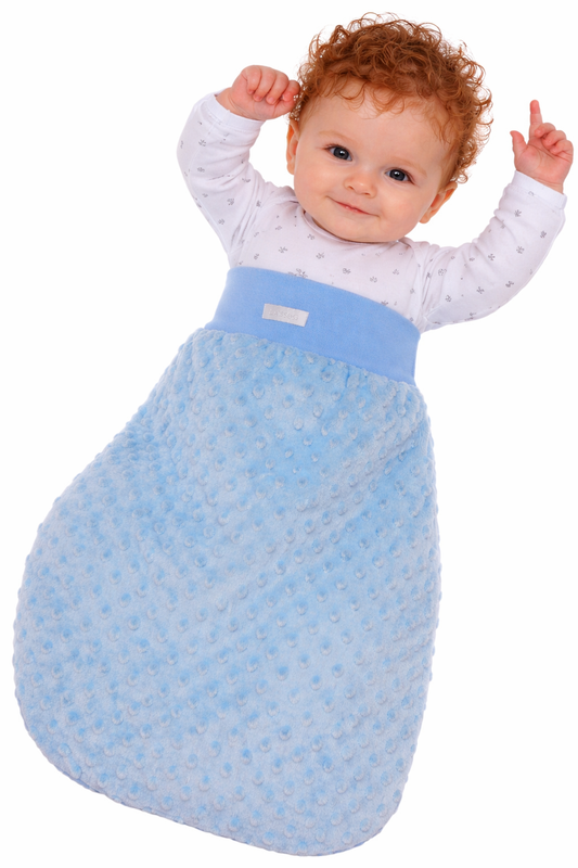 Baby Pucksack Fußsack doppellagig in Blau