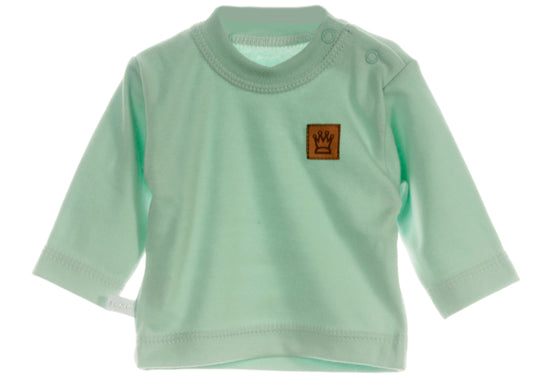 Langarmshirt Baby T-Shirt Erstlingsshirt in Mintgrün