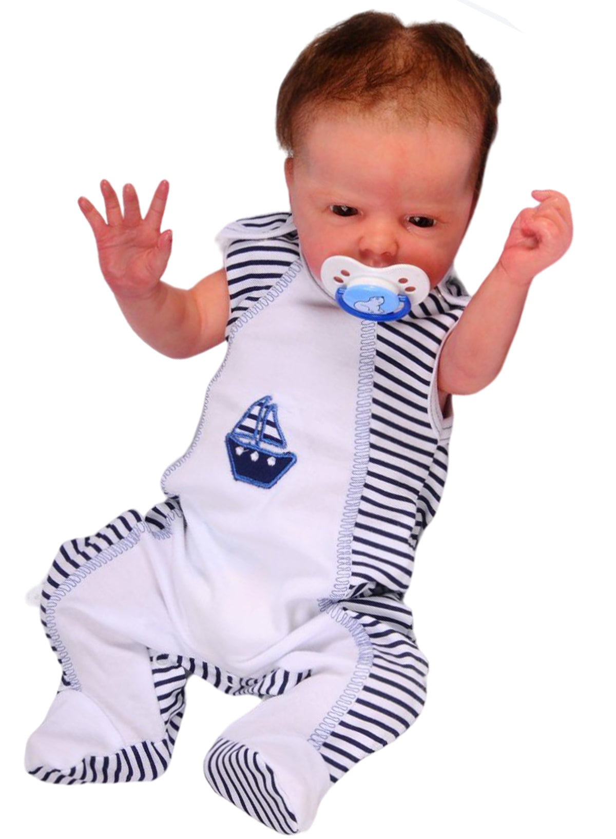 Strampler Mütze und Hemdchen Baby Anzug